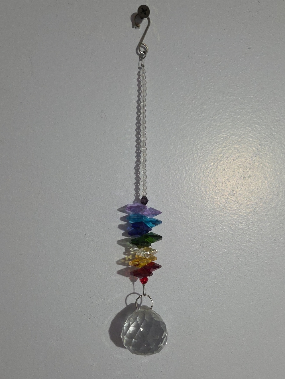 Multicolor Crystal Suncatcher Hanging Prism - Home Accent Decor